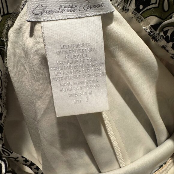 Vintage Y2k Floral Mini Dress, Satin Finish, Empire Waist, Semi Formal - Picture 9 of 10